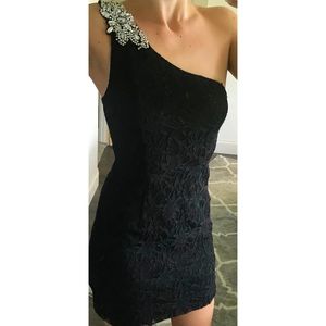Sequin black dress
